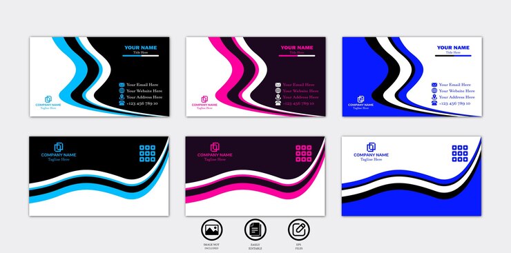 Profesional Mínimo Moderno Creativo y Limpio Identificar el negocio corporativo Diseño de tarjeta de identificación plantilla