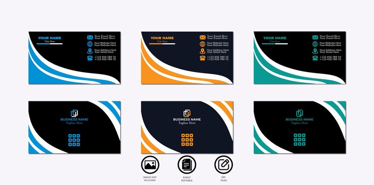 Profesional Moderno Creativo y Limpio Visita a la empresa Identificar el diseño de la tarjeta de visita