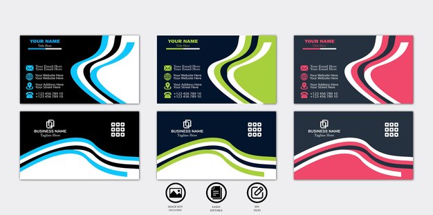 Profesional Moderno Creativo y Limpio Visita a la empresa Identificar el diseño de la tarjeta de visita