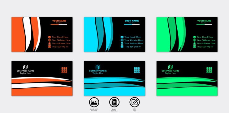 Profesional Moderno Creativo y Limpio Visita a la empresa Identificar el diseño de la tarjeta de visita