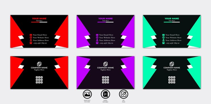 Profesional Moderno Creativo y Limpio Visita a la empresa Identificar el diseño de la tarjeta de visita