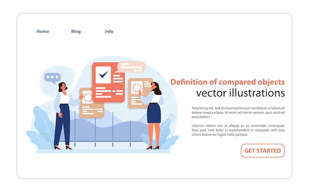 Los profesionales del vector de evaluación comparativa evalúan los criterios para la evaluación comparativa que definen lo medible