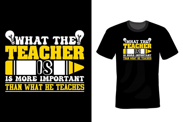 Profesor camiseta diseño tipografía vintage