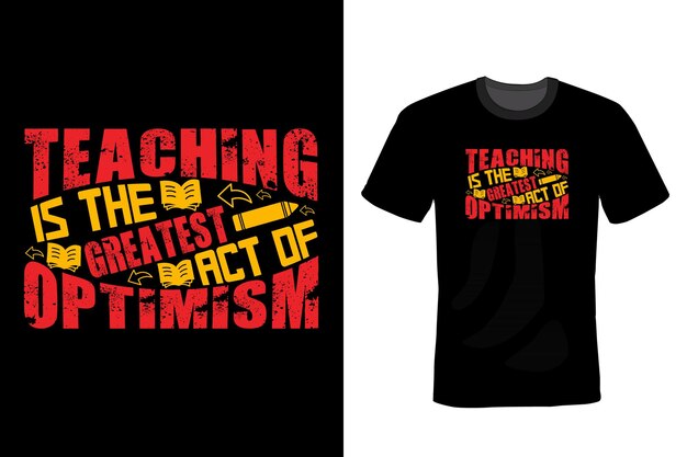 Profesor camiseta diseño tipografía vintage