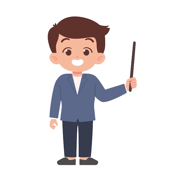Profesor. Ilustración del concepto de educación