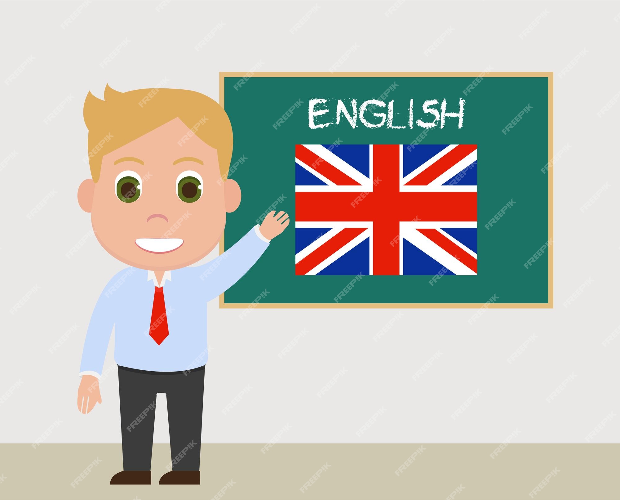 Profesor de inglés, vectorial | Premium