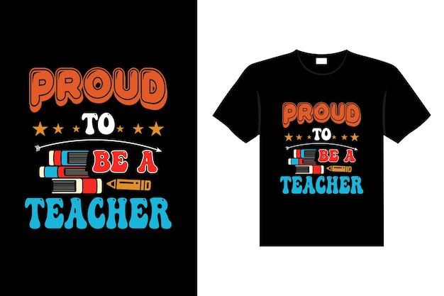 Profesor vintage letras coloridas tipografía camiseta diseño ojo almacenamiento en caché vector arte