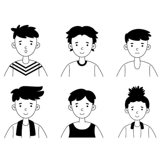 Profilo sencillo Avatar Emoji Retrato de las personas del usuario