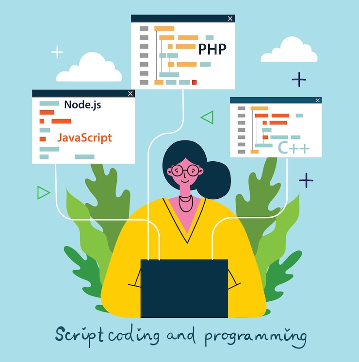 Vector programación y codificación, desarrollo de sitios web