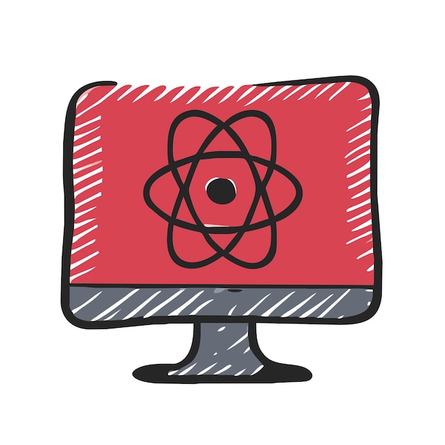Programación cuántica de computadoras Ilustración gráfica vectorial Formato de archivo fuente EPS Escala sin pérdidas