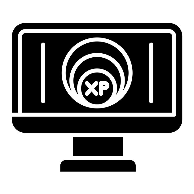 Programación extrema Ilustración en negro sólido de glifo