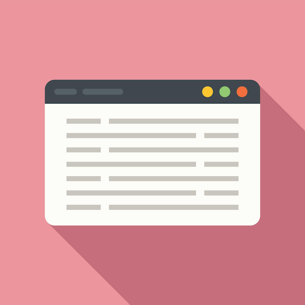 Programación icono de página web vector plano Diseño de sitios web Tecnología de interfaz de usuario móvil