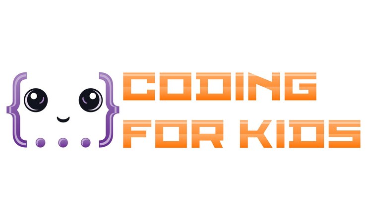 Vector programación de niños entrenamiento de programación logotipo para su negocio o empresa ilustración vectorial