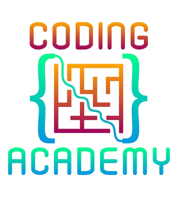 programación de niños entrenamiento de programación logotipo para su negocio o empresa ilustración vectorial