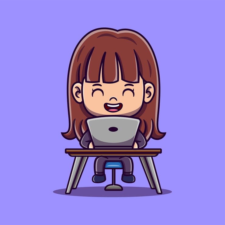 Vector programador y diseñador gráfico personajes crean sitio web mujeres con portátil desarrollan contenido web o