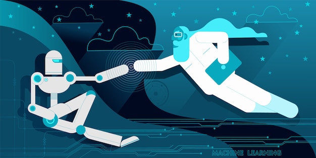 Programador informático como El Creador del robot Adam.