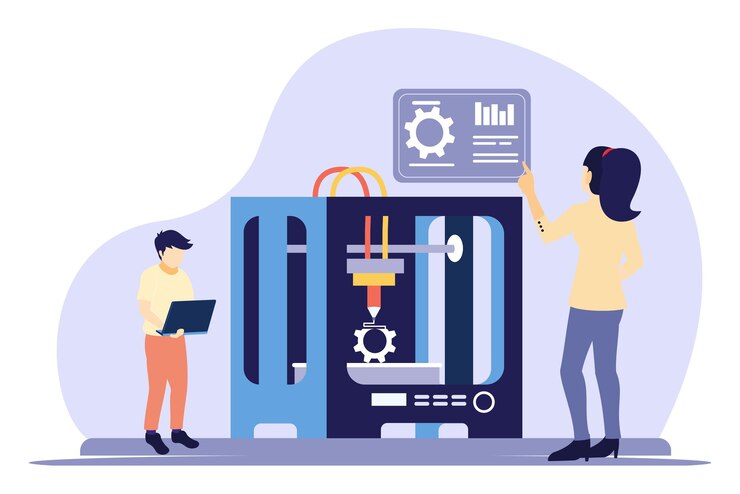 Vector programadores analizando la estructura del código y la aplicación ilustración vectorial