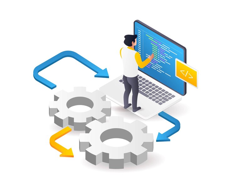 Vector los programadores realizan operaciones de sistema con datos tecnológicos