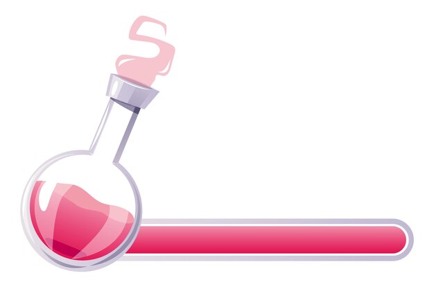 Progreso de la poción mágica botellas de elixir conjunto de bares juego de video móvil concepto de recurso de energía de salud