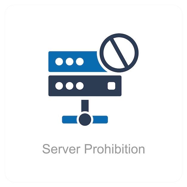 Prohibición del servidor y concepto de icono prohibido