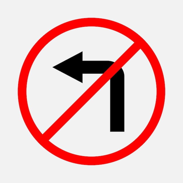 Prohibido girar a la izquierda