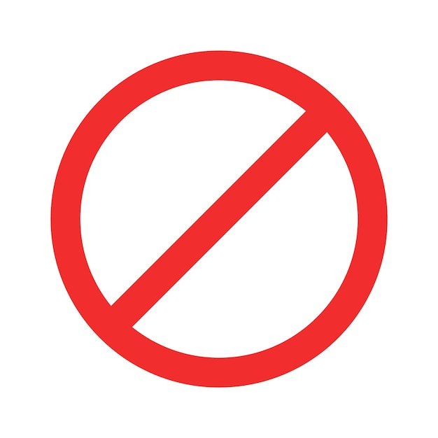 Prohibir icono plano Limitar a la comida