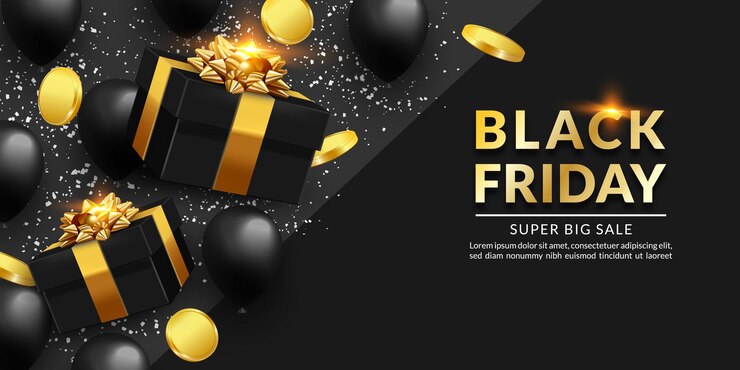 Promoción de banner de venta de viernes negro