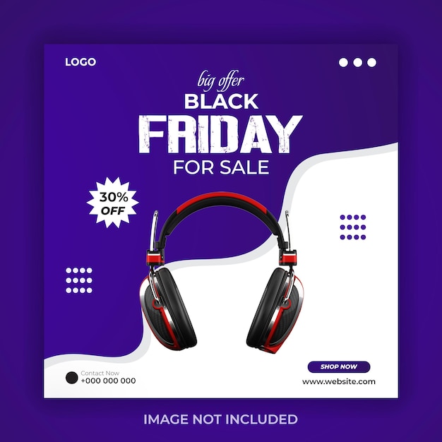 Promoción de Black Friday: Auriculares en oferta