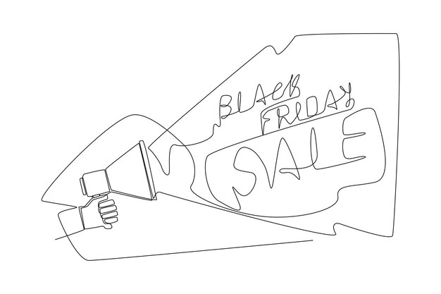 Promoción de descuento en black friday