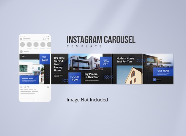 Promoción inmobiliaria carrusel de instagram