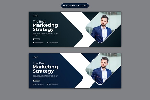 Promoción de marketing empresarial corporativo Diseño de portada de Facebook o plantilla de banner web