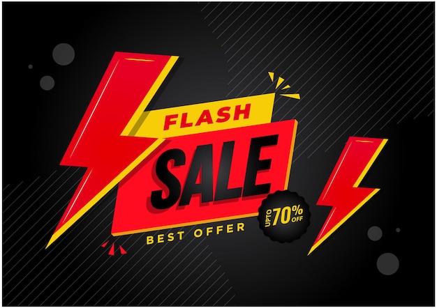 Promoción de la plantilla de banner de descuento de venta instantánea