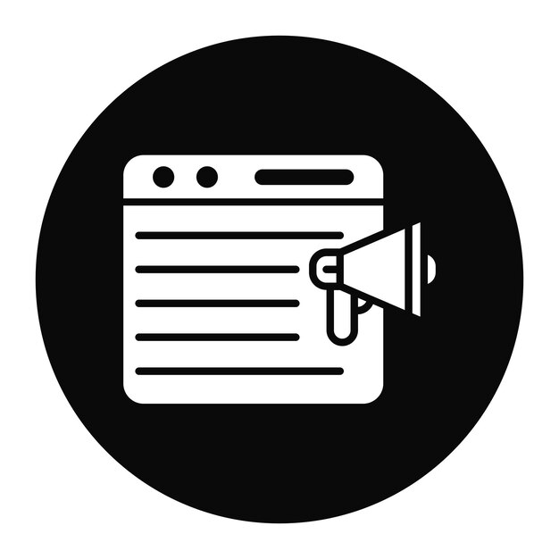 Promover la ilustración vectorial del sitio web
