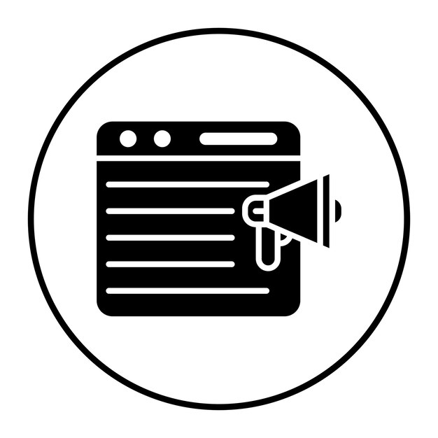Promover la ilustración vectorial del sitio web