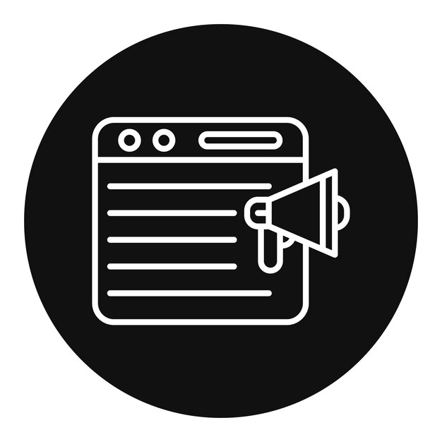 Promover la ilustración vectorial del sitio web