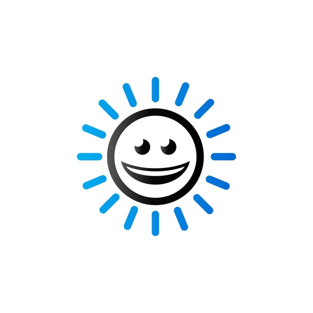 Pronóstico del tiempo icono soleado en color de tono dúo Meteorología nublada