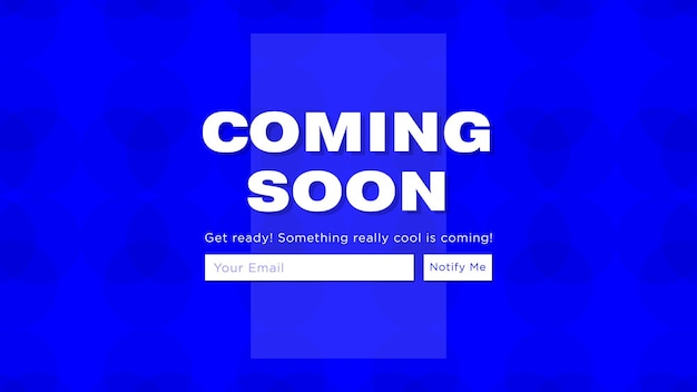 Pronto el cartel de anuncio la plantilla de diseño de banner por venir