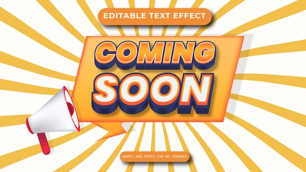 Pronto el estilo de efecto de texto editable en 3D