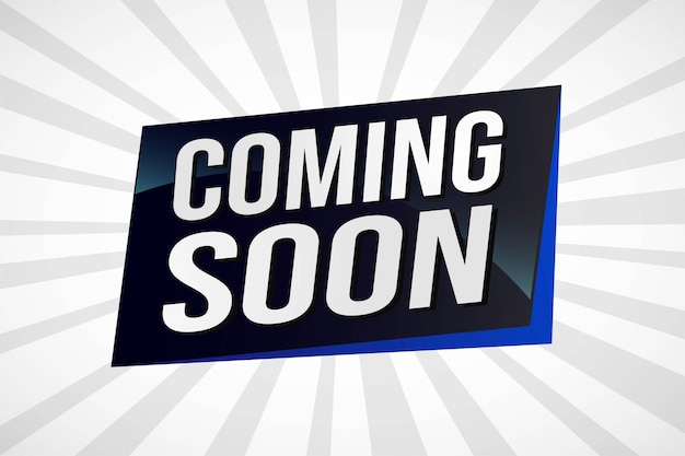 Pronto llegará el cartel, el estandarte, el diseño gráfico, el icono, el logotipo, el signo, el símbolo, las redes sociales, el sitio web, el cupón.