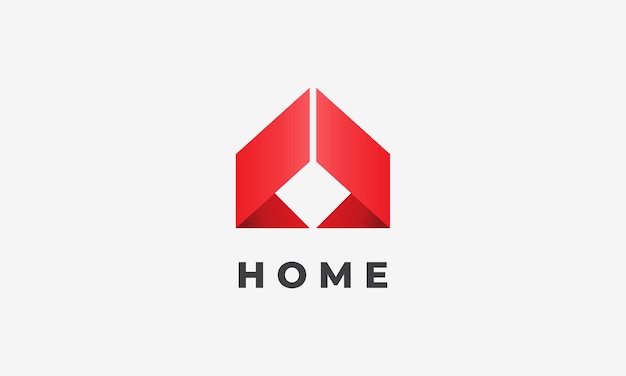 Propiedad casa edificio logo vector minimalismo concepto inmobiliaria arquitectura negocio empresa