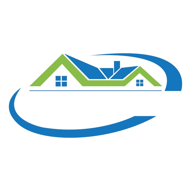 Propiedad y construcción Diseño de logotipo para el signo corporativo de negocios
