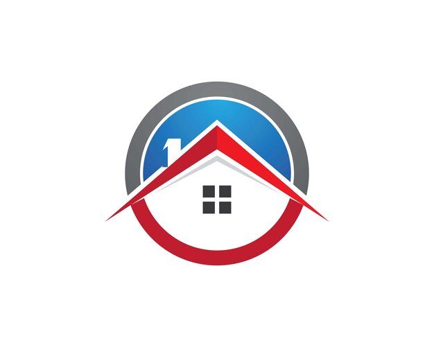 Propiedad y construcción Diseño de logotipo para el signo corporativo de negocios