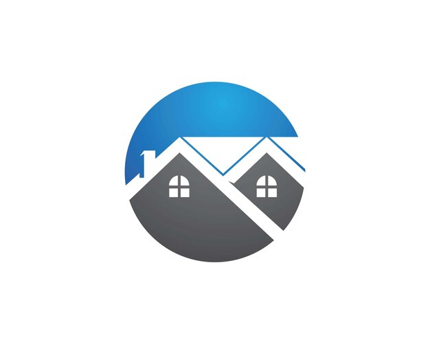 Propiedad y construcción Diseño de logotipo para el signo corporativo de negocios