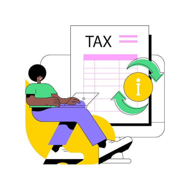 Proporcione y actualice su ilustración de vector de concepto abstracto de información personal