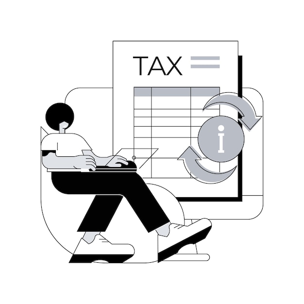 Proporcione y actualice su ilustración de vector de concepto abstracto de información personal