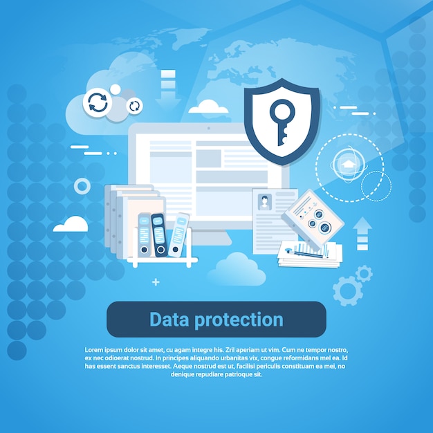 Vector protección de datos 5l