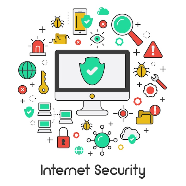Protección de datos de seguridad de Internet