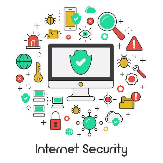 Protección de datos de seguridad de internet