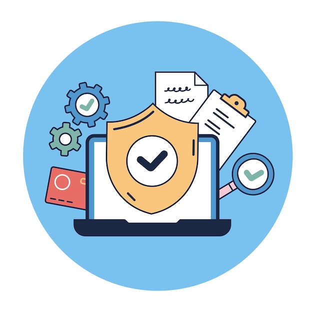 Protección de la privacidad de los datos en la computadora, el teléfono, la computadora portátil, la seguridad, la información de correo electrónico, los datos personales, Internet