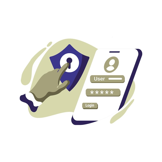 proteger olvidó la contraseña Icono Ilustración vectorial para la aplicación móvil del sitio web, concepto de seguridad manual